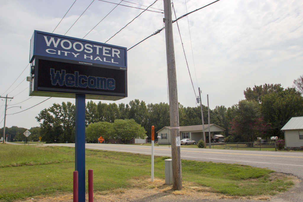 Wooster City Hall sign